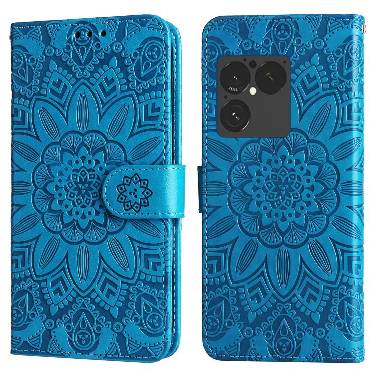 For Sony Xperia 1 VIII Embossed Sunflower Leather Phone Case