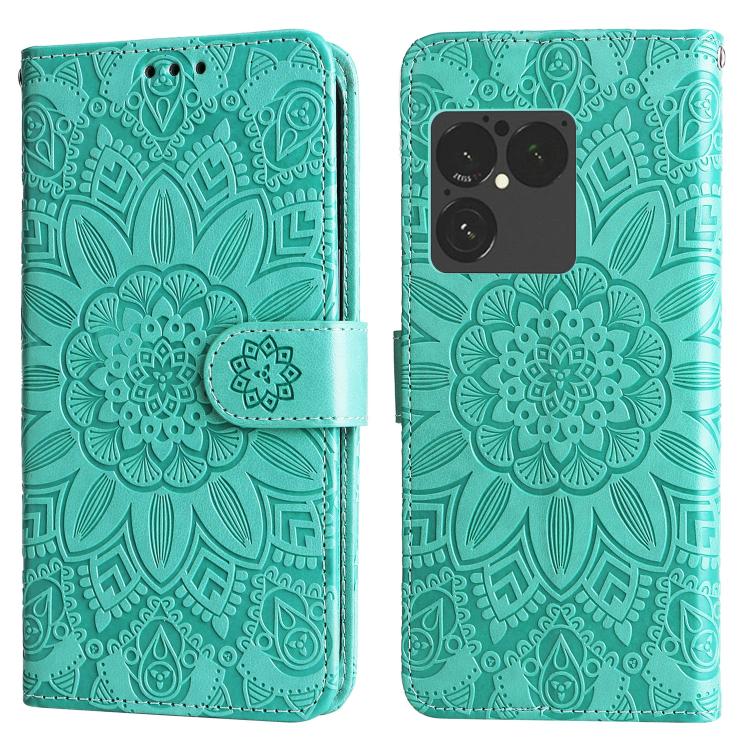 For Sony Xperia 1 VIII Embossed Sunflower Leather Phone Case