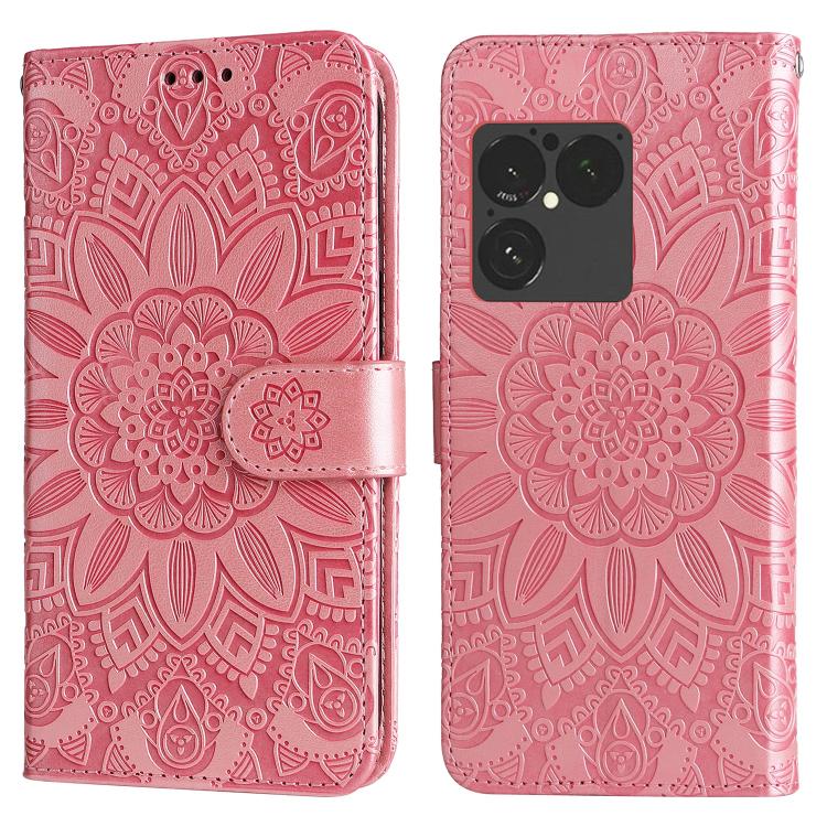 For Sony Xperia 1 VIII Embossed Sunflower Leather Phone Case