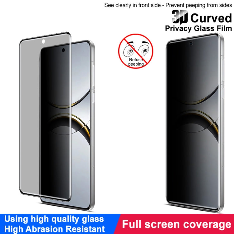For OPPO Find X8 Pro 5G imak 3D Curved Privacy Full Screen Tempered Glass Film