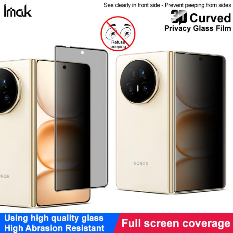 For Honor Magic V5 imak 3D Curved Privacy Full Screen Tempered Glass Film