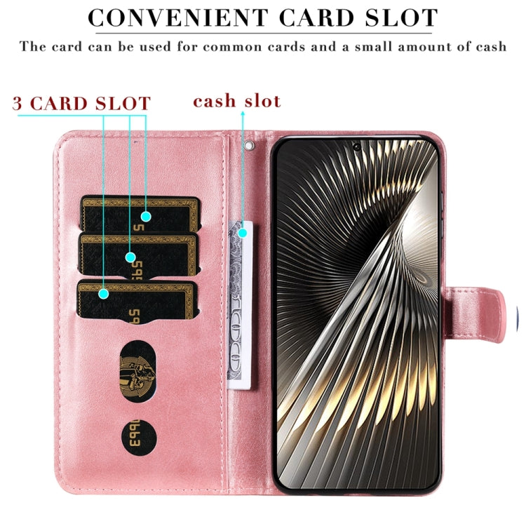 For Xiaomi Poco F6 Fashion Calf Texture Zipper Leather Phone Case