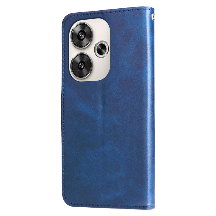 For Xiaomi Poco F6 Fashion Calf Texture Zipper Leather Phone Case