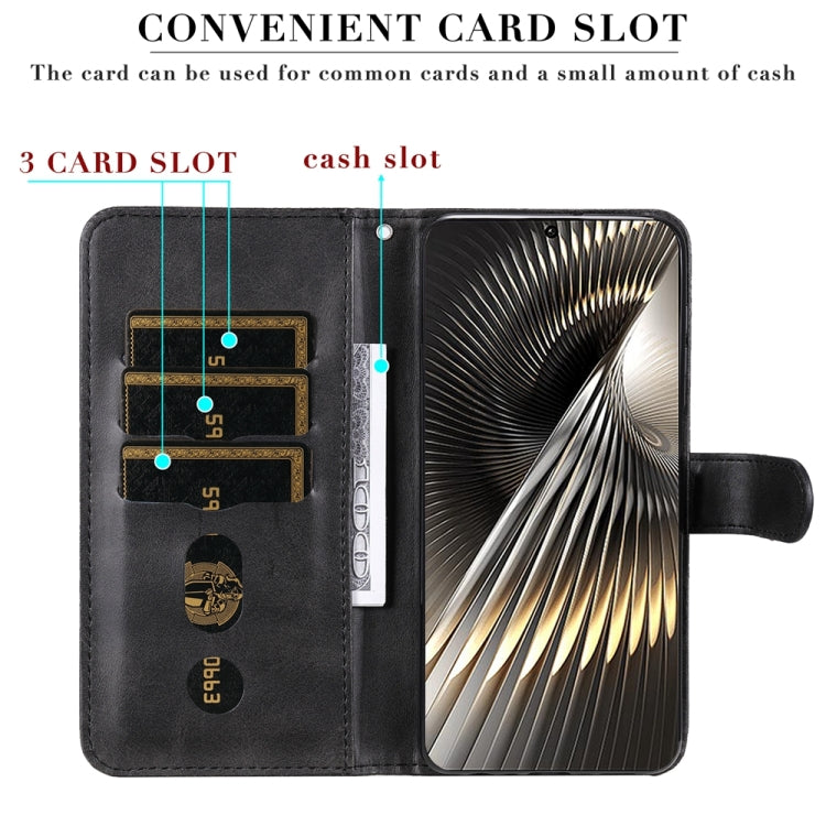 For Xiaomi Poco F6 Fashion Calf Texture Zipper Leather Phone Case