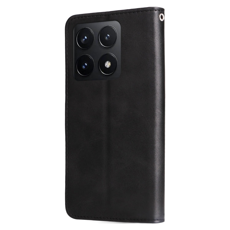 For Xiaomi 14T Fashion Calf Texture Zipper Leather Phone Case