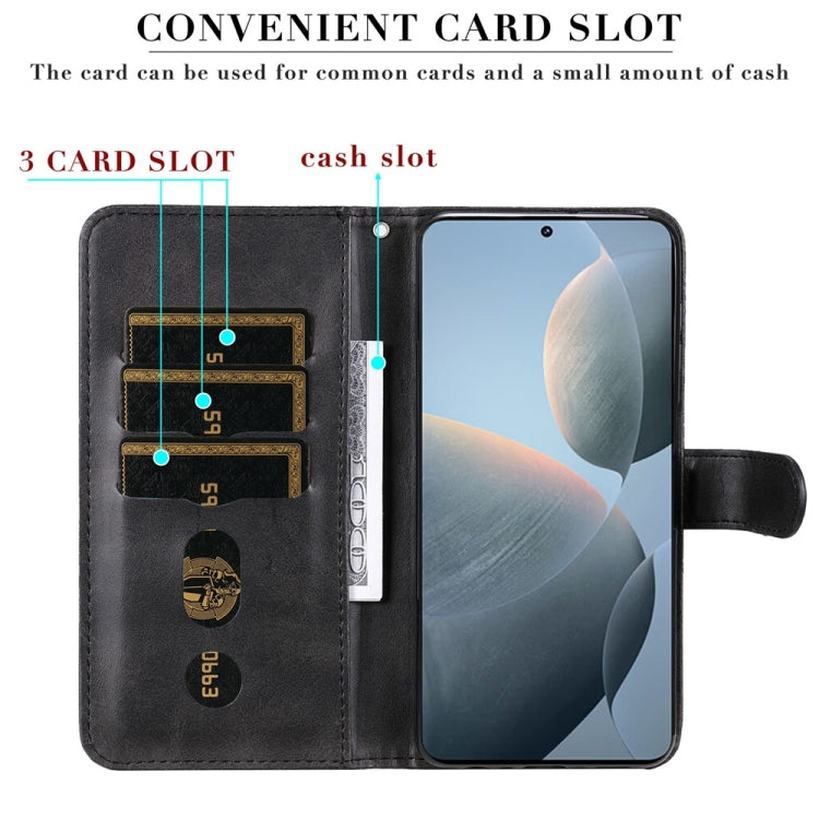 For Xiaomi 14T Fashion Calf Texture Zipper Leather Phone Case