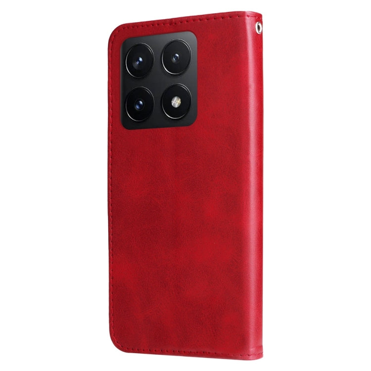 For Xiaomi 14T Fashion Calf Texture Zipper Leather Phone Case