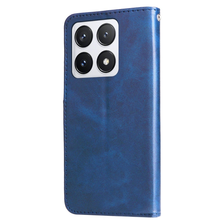 For Xiaomi 14T Pro Fashion Calf Texture Zipper Leather Phone Case