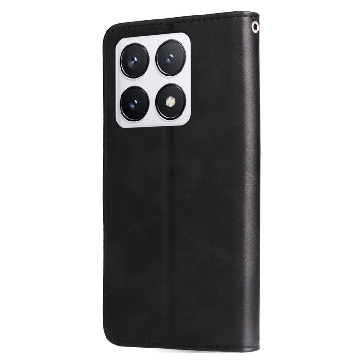 For Xiaomi 14T Pro Fashion Calf Texture Zipper Leather Phone Case