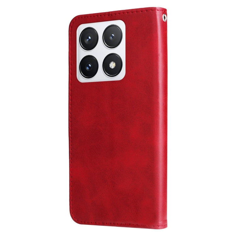 For Xiaomi 14T Pro Fashion Calf Texture Zipper Leather Phone Case