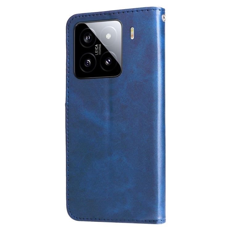 For Xiaomi 15 Fashion Calf Texture Zipper Leather Phone Case