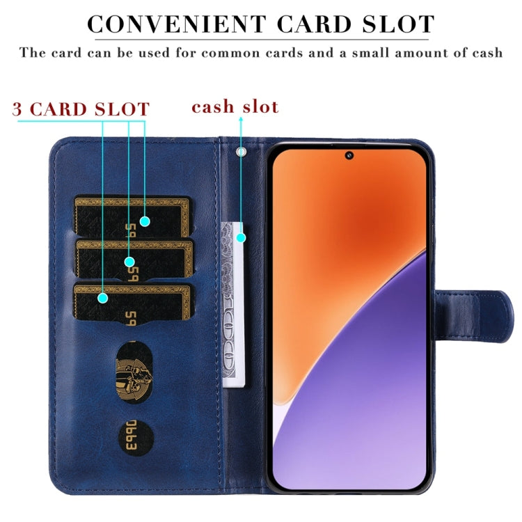 For Xiaomi 15 Fashion Calf Texture Zipper Leather Phone Case