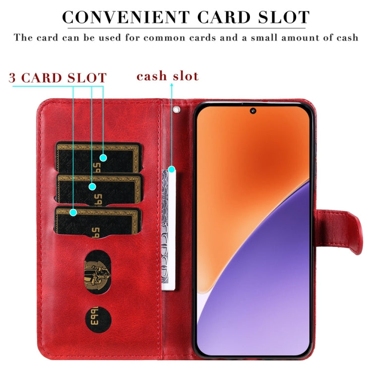 For Xiaomi 15 Fashion Calf Texture Zipper Leather Phone Case