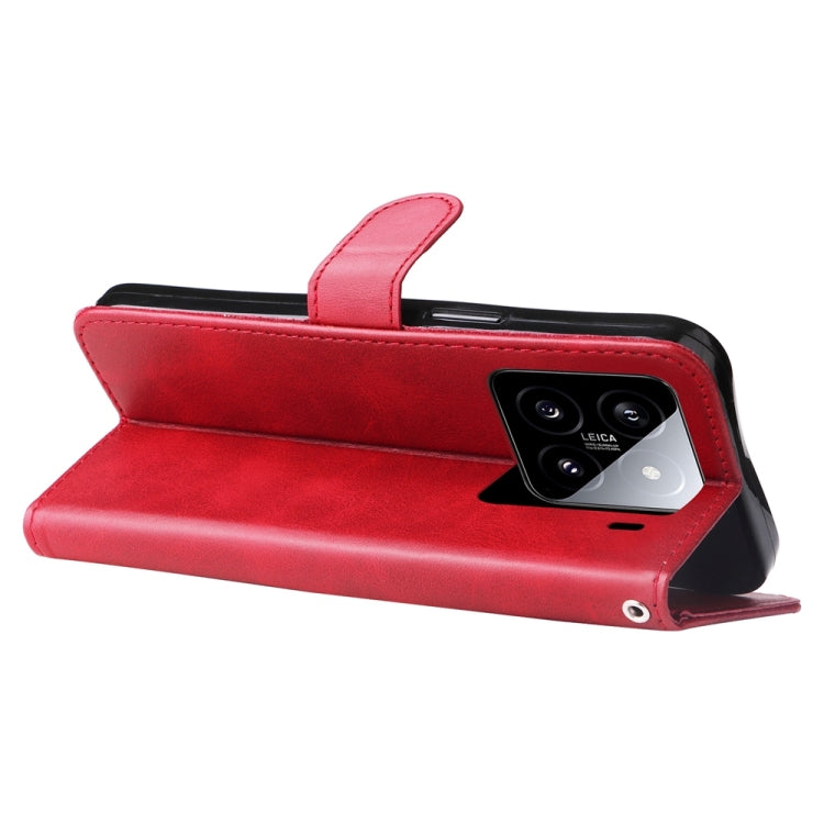 For Xiaomi 15 Fashion Calf Texture Zipper Leather Phone Case