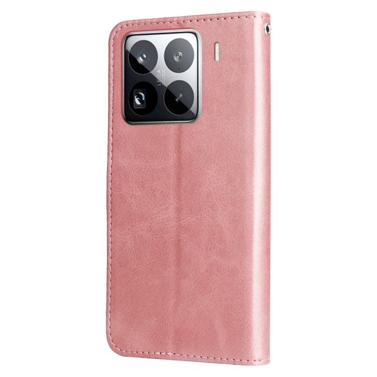 For Xiaomi 15 Pro Fashion Calf Texture Zipper Leather Phone Case