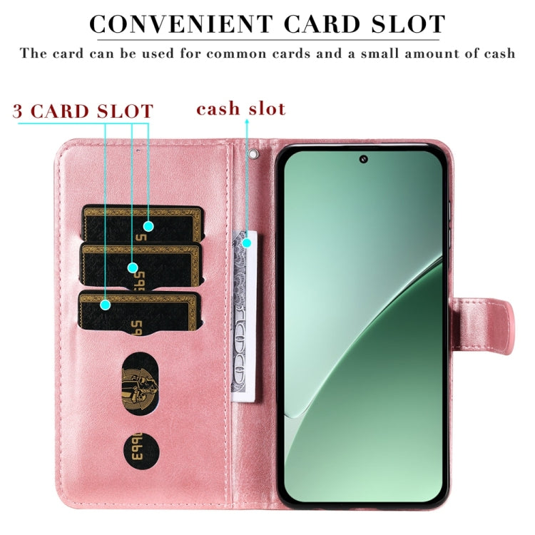 For Xiaomi 15 Pro Fashion Calf Texture Zipper Leather Phone Case