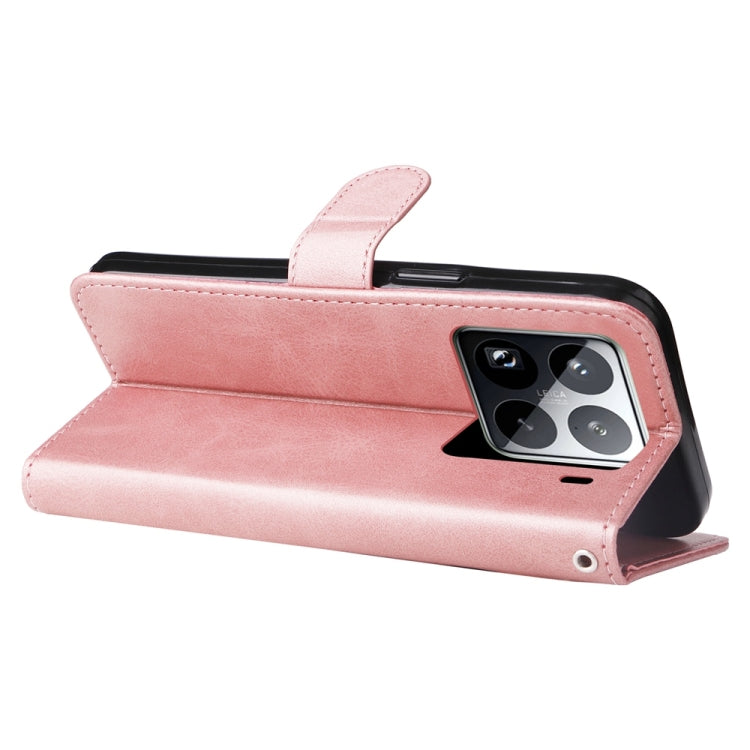 For Xiaomi 15 Pro Fashion Calf Texture Zipper Leather Phone Case