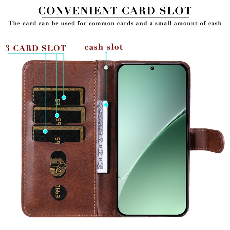 For Xiaomi 15 Pro Fashion Calf Texture Zipper Leather Phone Case