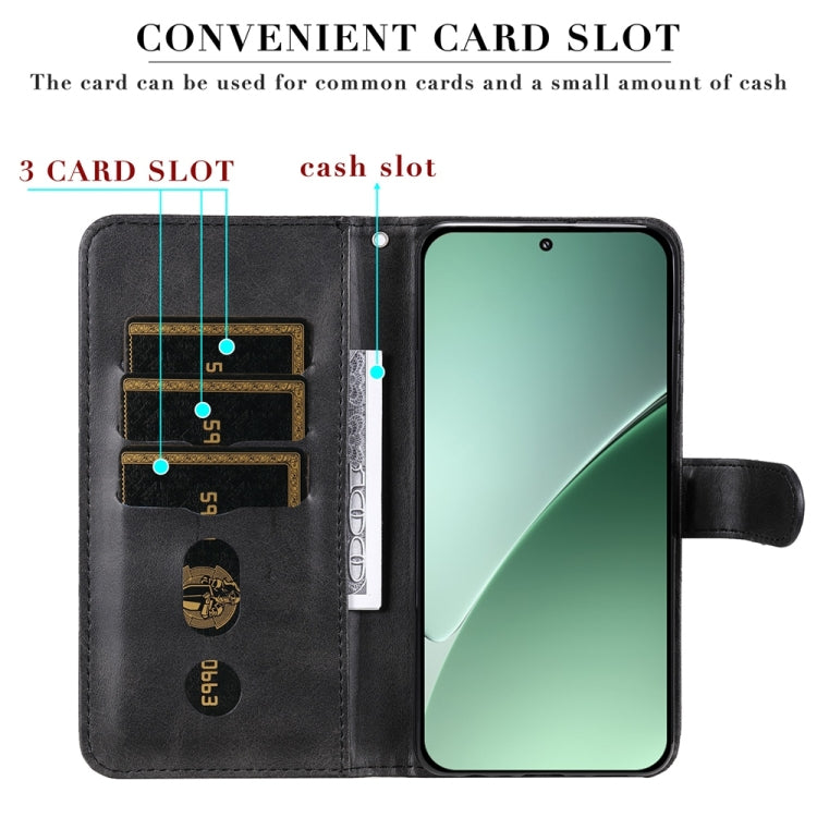For Xiaomi 15 Pro Fashion Calf Texture Zipper Leather Phone Case
