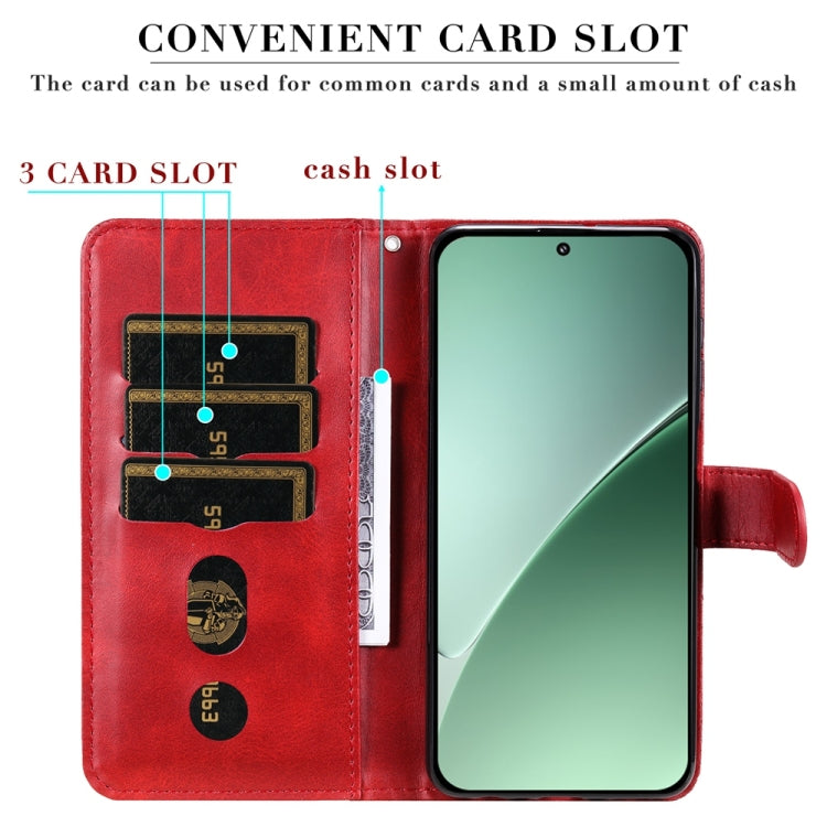 For Xiaomi 15 Pro Fashion Calf Texture Zipper Leather Phone Case