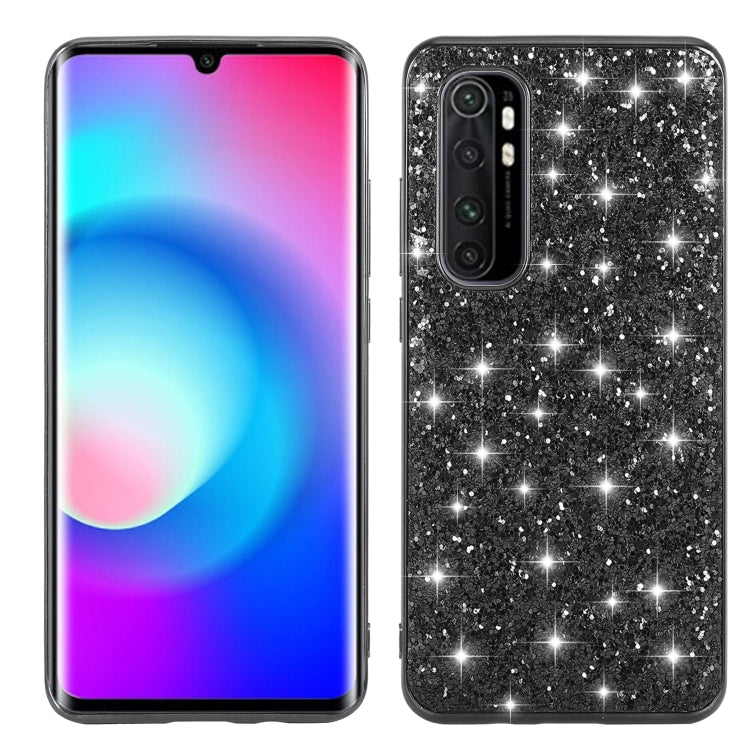 For Xiaomi Note 10 Lite Glitter Powder Shockproof TPU Protective Case
