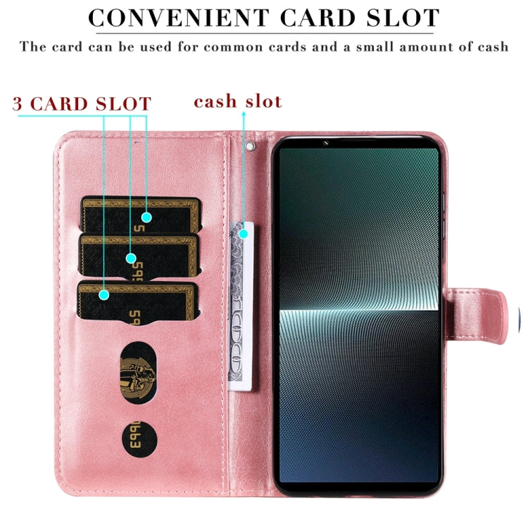 For Sony Xperia 1 V Fashion Calf Texture Zipper Leather Phone Case