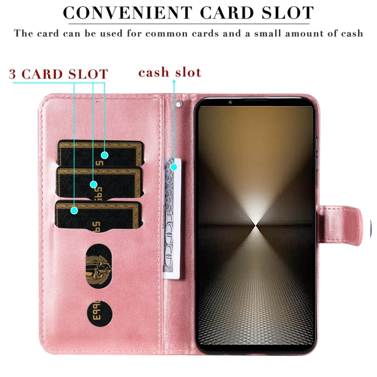 For Sony Xperia 1 VI Fashion Calf Texture Zipper Leather Phone Case