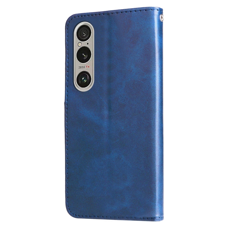 For Sony Xperia 1 VI Fashion Calf Texture Zipper Leather Phone Case