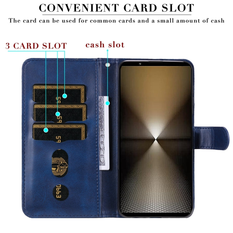 For Sony Xperia 1 VI Fashion Calf Texture Zipper Leather Phone Case