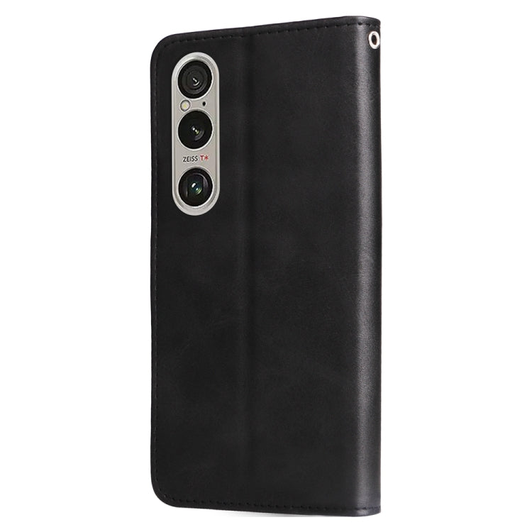 For Sony Xperia 1 VI Fashion Calf Texture Zipper Leather Phone Case