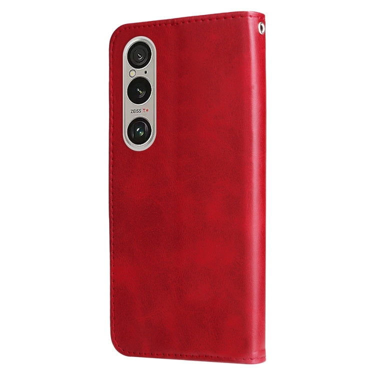 For Sony Xperia 1 VI Fashion Calf Texture Zipper Leather Phone Case