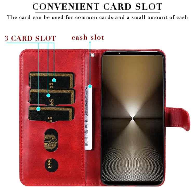 For Sony Xperia 1 VI Fashion Calf Texture Zipper Leather Phone Case