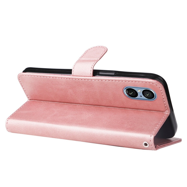 For Sony Xperia 5 V Fashion Calf Texture Zipper Leather Phone Case