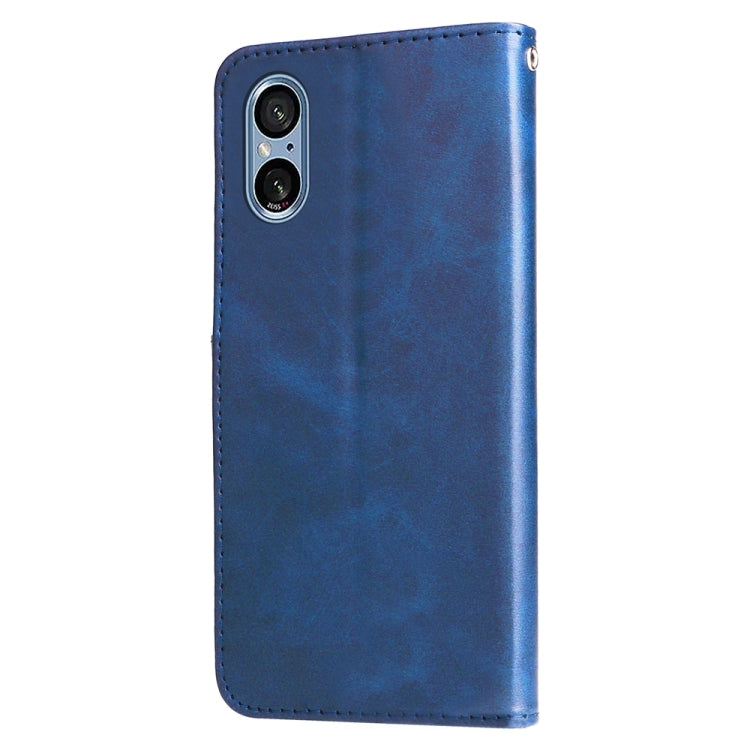 For Sony Xperia 5 V Fashion Calf Texture Zipper Leather Phone Case