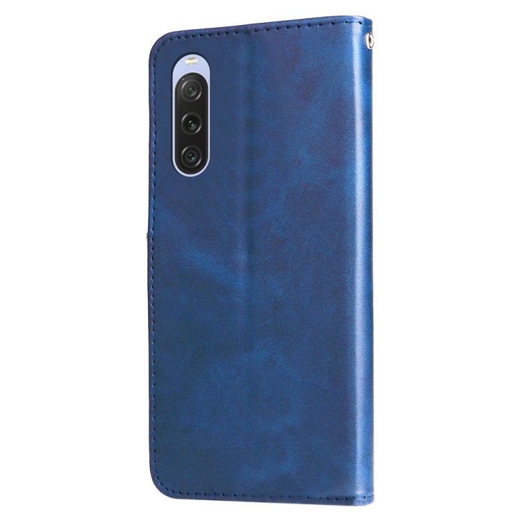 For Sony Xperia 10 V Fashion Calf Texture Zipper Leather Phone Case