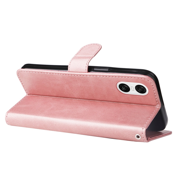 For Sony Xperia 10 VI Fashion Calf Texture Zipper Leather Phone Case