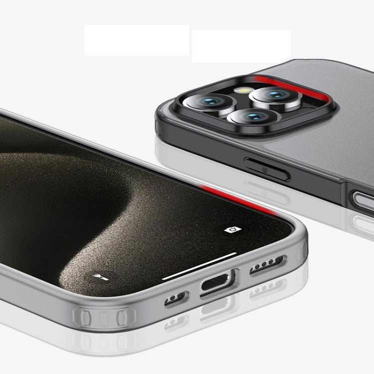 For iPhone 16 Pro Max Armor Clear TPU Hard PC Phone Case