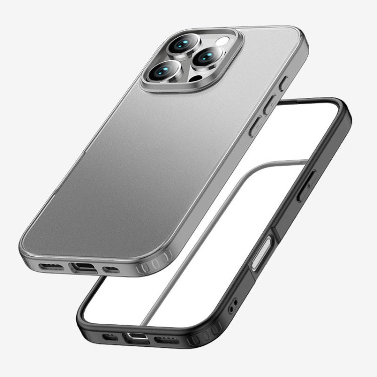 For iPhone 16 Pro Armor Clear TPU Hard PC Phone Case