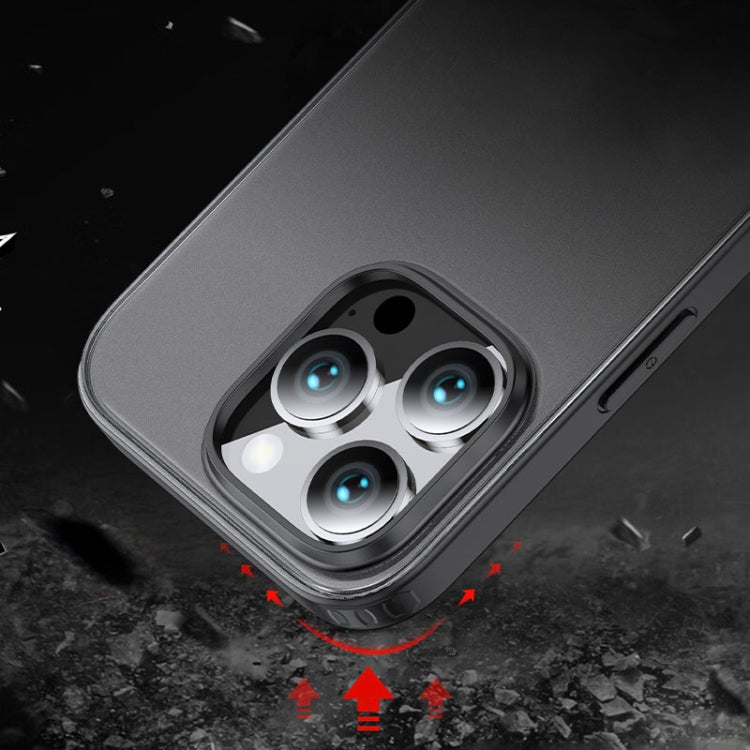 For iPhone 16 Pro Armor Clear TPU Hard PC Phone Case