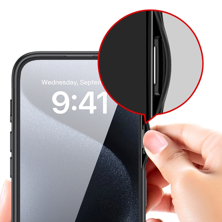 For iPhone 16 Armor Clear TPU Hard PC Phone Case
