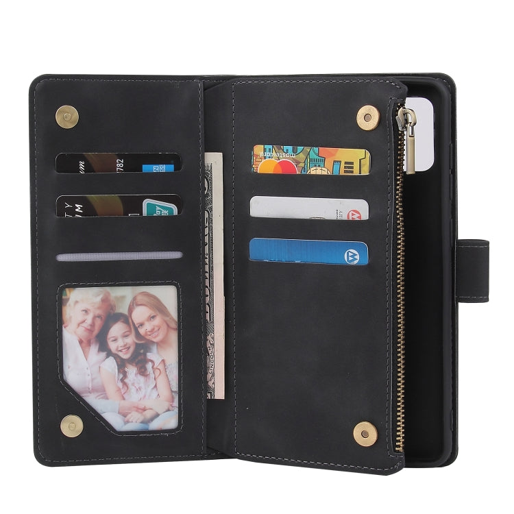 For Samsung Galaxy A21s Multifunctional Retro Frosted Horizontal Flip Leather Case with Card Slot & Holder & Zipper Wallet & Photo Frame & Lanyard