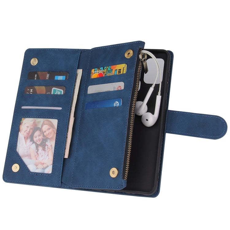 For Samsung Galaxy A21s Multifunctional Retro Frosted Horizontal Flip Leather Case with Card Slot & Holder & Zipper Wallet & Photo Frame & Lanyard