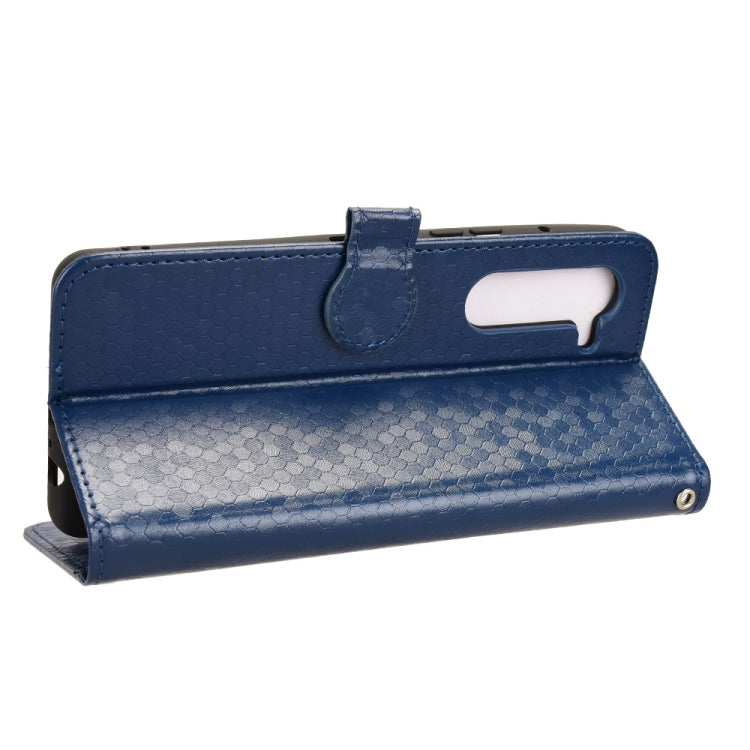 For Fujitsu Arrows F-51E We2 Plus Honeycomb Dot Texture Leather Phone Case