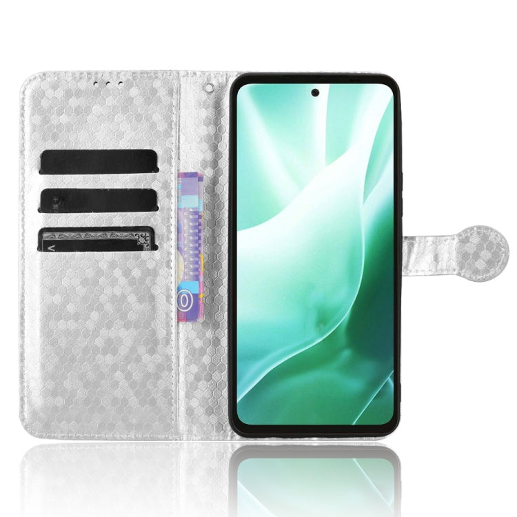 For Fujitsu Arrows F-51E We2 Plus Honeycomb Dot Texture Leather Phone Case