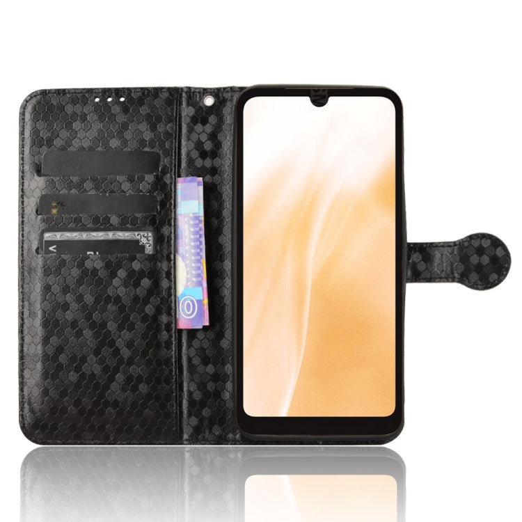 For Fujitsu Arrows F-51E We2 Honeycomb Dot Texture Leather Phone Case