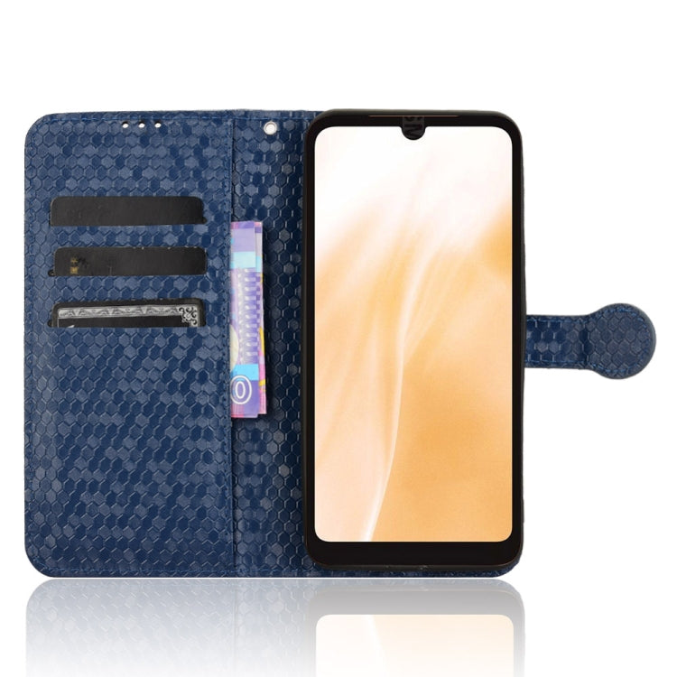 For Fujitsu Arrows F-51E We2 Honeycomb Dot Texture Leather Phone Case