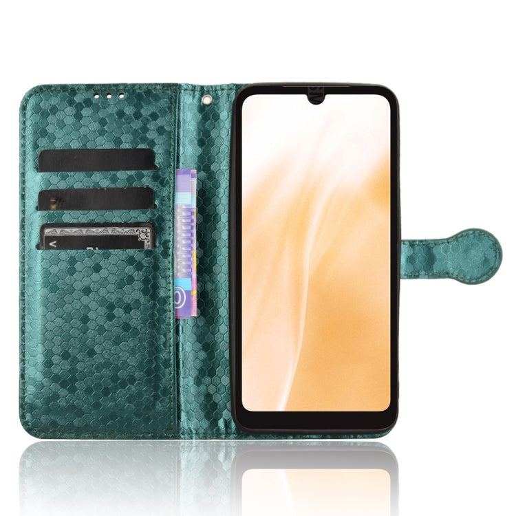 For Fujitsu Arrows F-51E We2 Honeycomb Dot Texture Leather Phone Case
