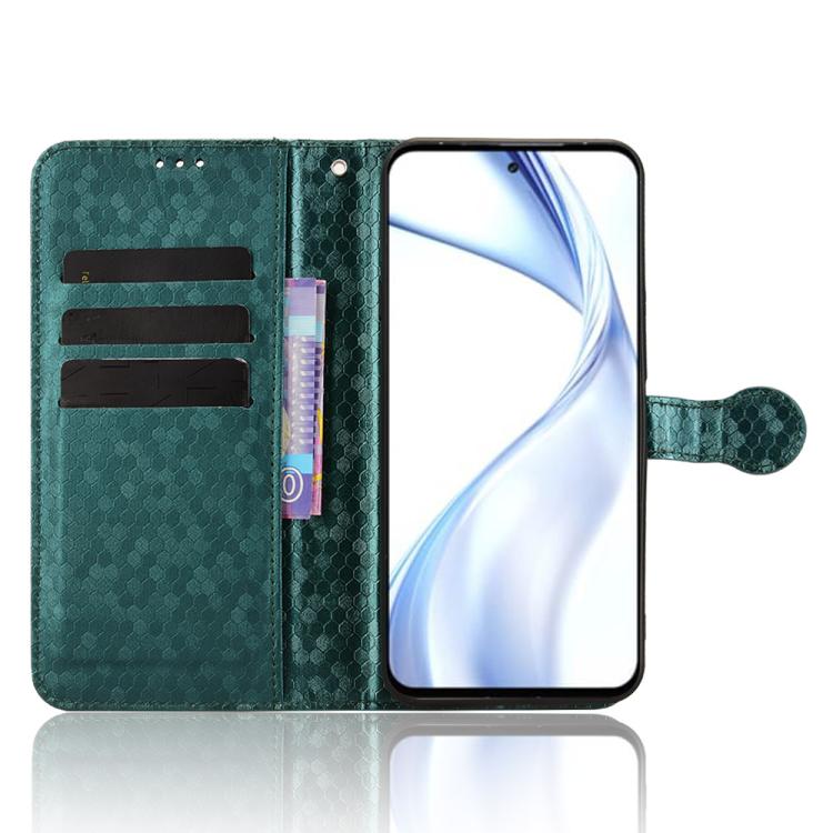 For Fujitsu Arrows Alpha F-51F Honeycomb Dot Texture Leather Phone Case