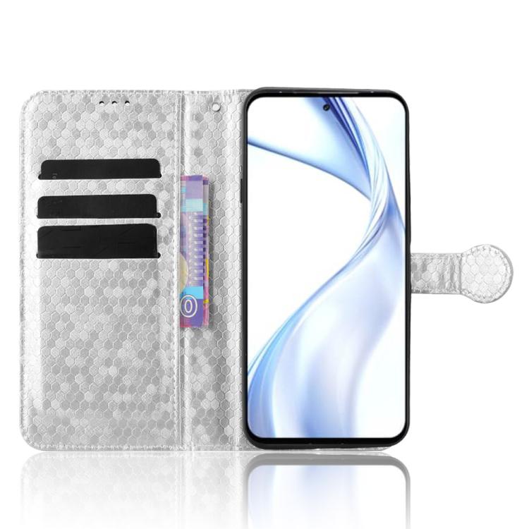 For Fujitsu Arrows Alpha F-51F Honeycomb Dot Texture Leather Phone Case