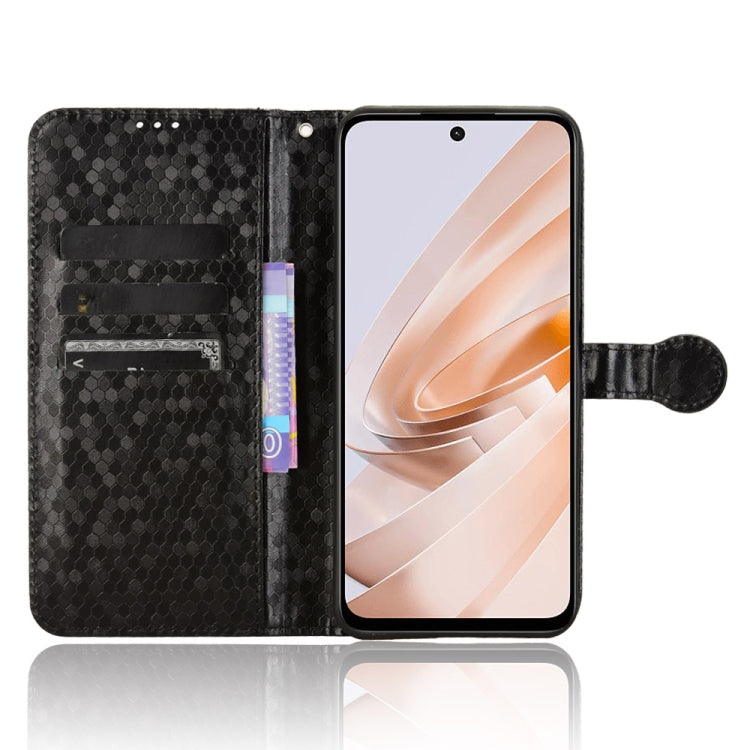 For Xiaomi Redmi 13 4G / Note 13R 5G Honeycomb Dot Texture Leather Phone Case